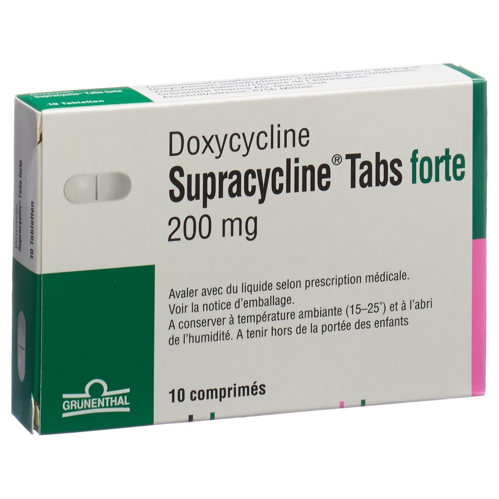 SUPRACYCLIN Tabs forte 200 mg, image 2 sur 2