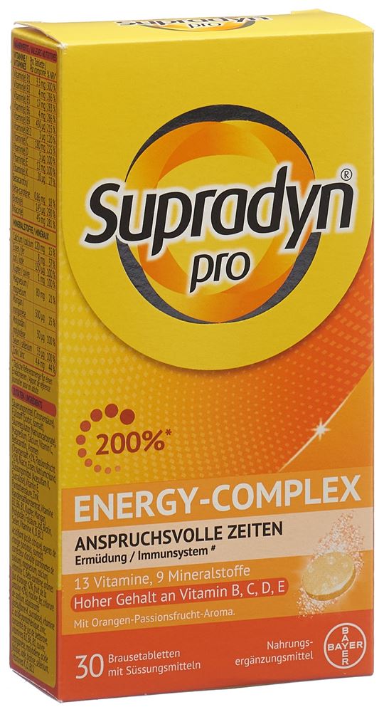 SUPRADYN pro energy-complex, 13 Vitamine,  9 Mineralstoffe. Für anspruchsvolle Zeiten