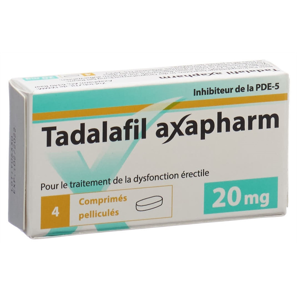 TADALAFIL axapharm 20 mg, image 2 sur 2