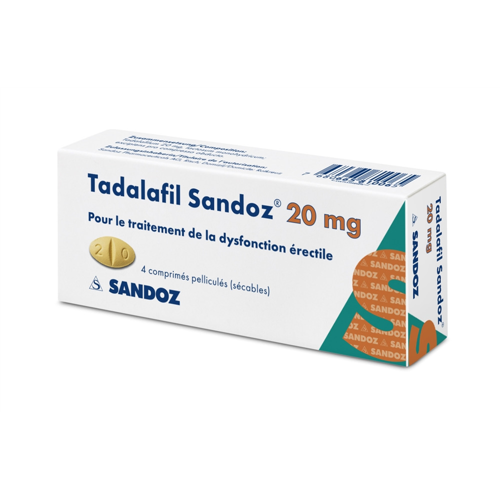 TADALAFIL Sandoz 20 mg, image 2 sur 2
