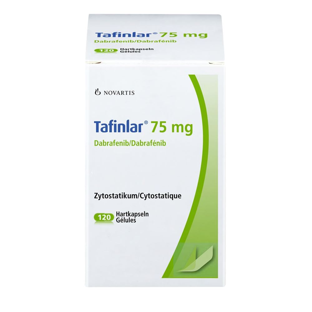 TAFINLAR caps 75 mg bte 120 pce