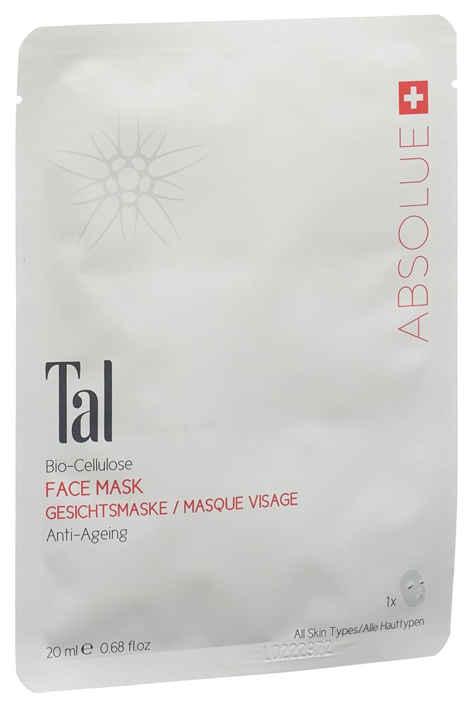 TAL Absolue Bio Cellulose masque visage, image principale