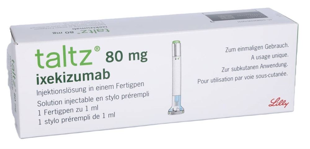 TALTZ Inj Lös 80 mg/ml Fertigpen Fertpen 1 ml, Hauptbild TALTZ Inj Lös 80 mg/ml Fertigpen Fertpen 1 ml, Hauptbild