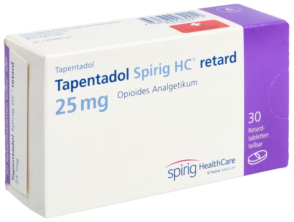 TAPENTADOL Spirig HC retard 25 mg, Hauptbild