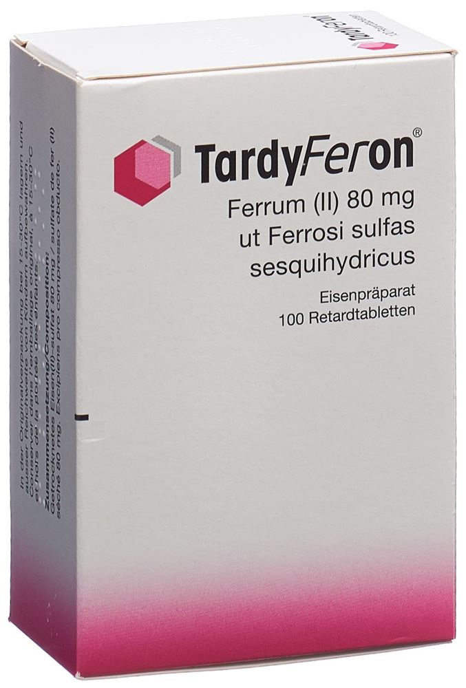 TARDYFERON cpr ret 80 mg blist 100 pce