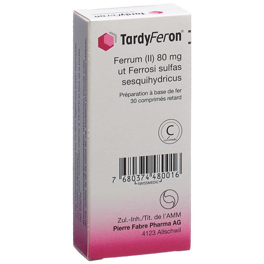 TARDYFERON Ret Tabl 80 mg Blist 30 Stk, Bild 4 von 4