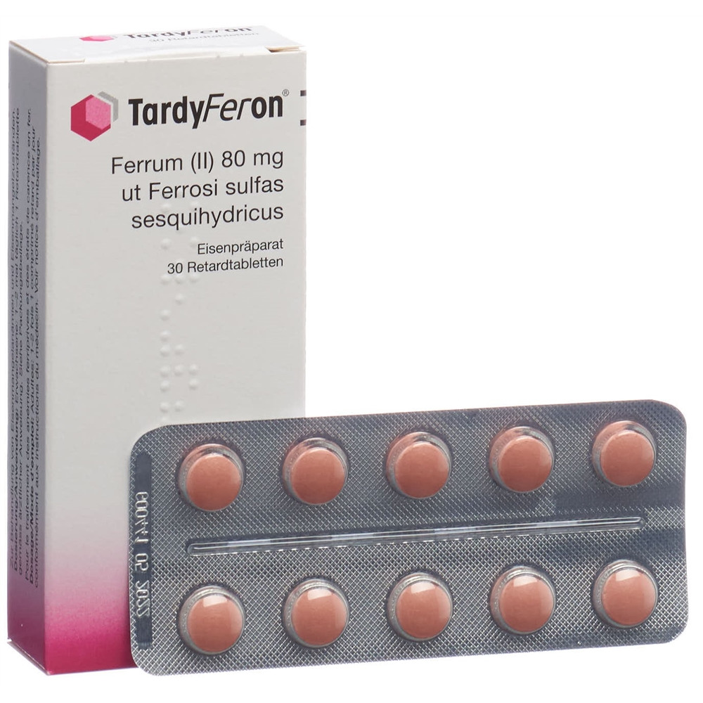 TARDYFERON Ret Tabl 80 mg Blist 30 Stk