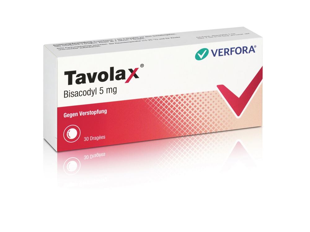 TAVOLAX Drag 5 mg Blist 30 Stk, Hauptbild