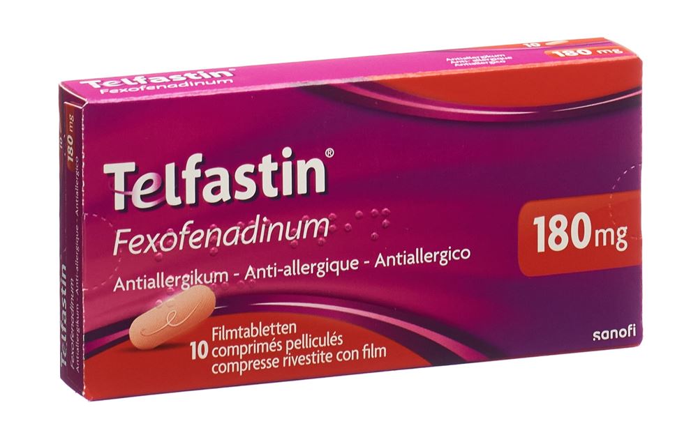 TELFASTIN cpr pell 180 mg blist 10 pce, image principale