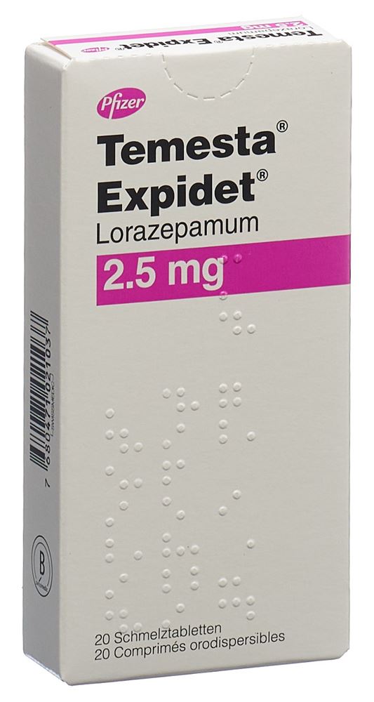 Temesta Expidet 2.5 mg, image principale