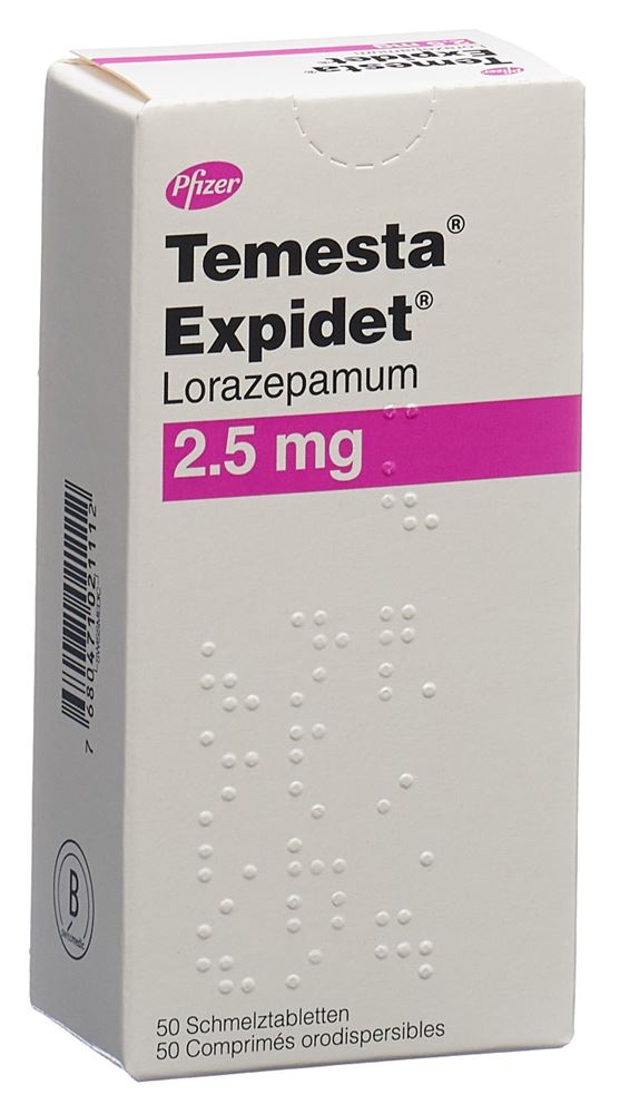 Temesta Expidet 2.5 mg, Hauptbild