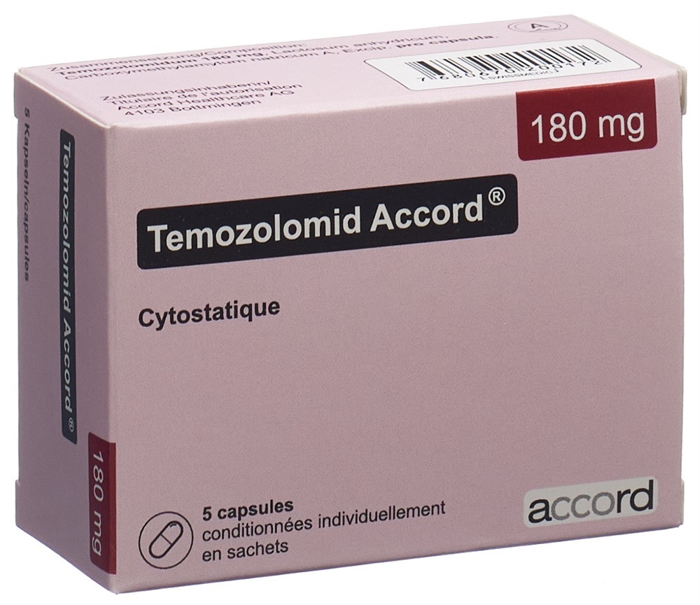 TEMOZOLOMIDE Accord 180 mg, image 2 sur 2