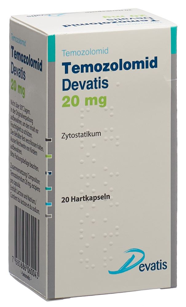 TEMOZOLOMIDE Devatis 20 mg, Hauptbild