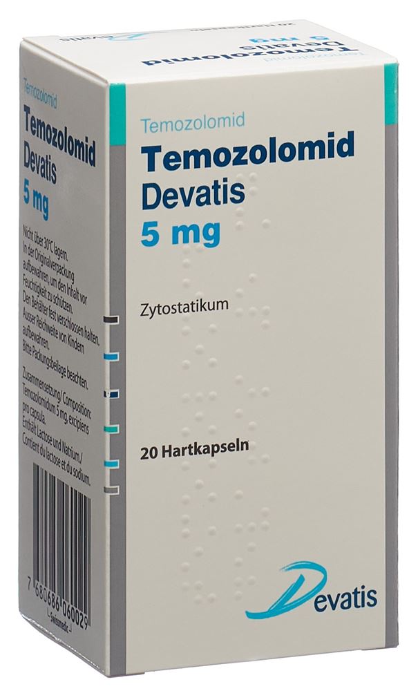 TEMOZOLOMIDE Devatis 5 mg, Hauptbild