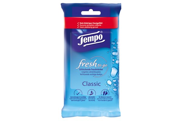 TEMPO lingettes humide pour les mains, image principale