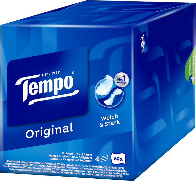 TEMPO Taschentücher Würfelbox