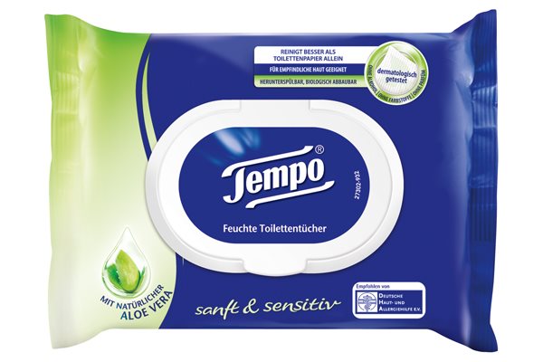 TEMPO Toilettenpapier feucht