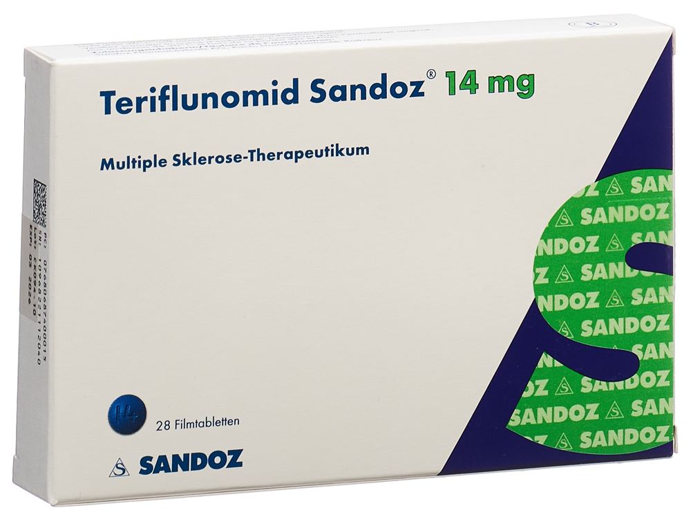 TERIFLUNOMID Sandoz 14 mg, Hauptbild TERIFLUNOMID Sandoz 14 mg, Hauptbild