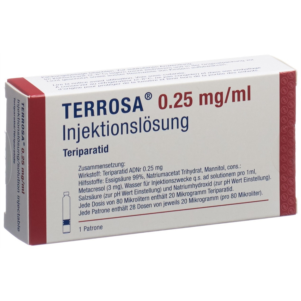 TERROSA Inj Lös 250 mcg/ml Patrone 2.4 ml, Hauptbild