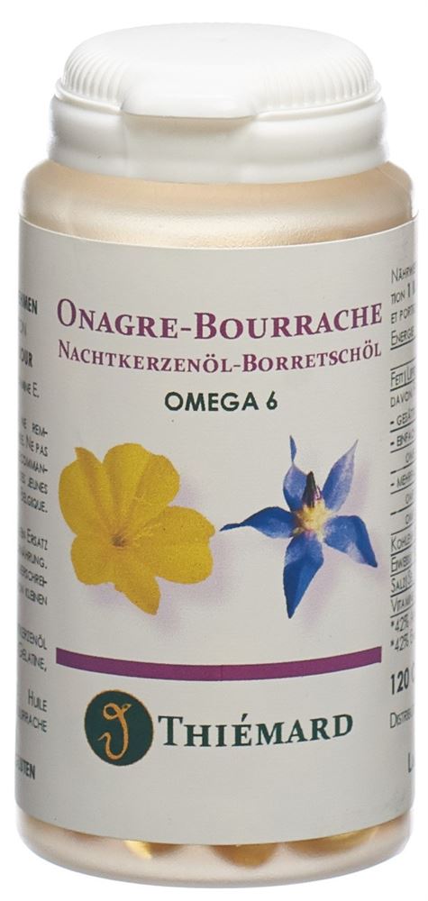 Thiémard Onagre-bourrache huile 500 mg, image principale