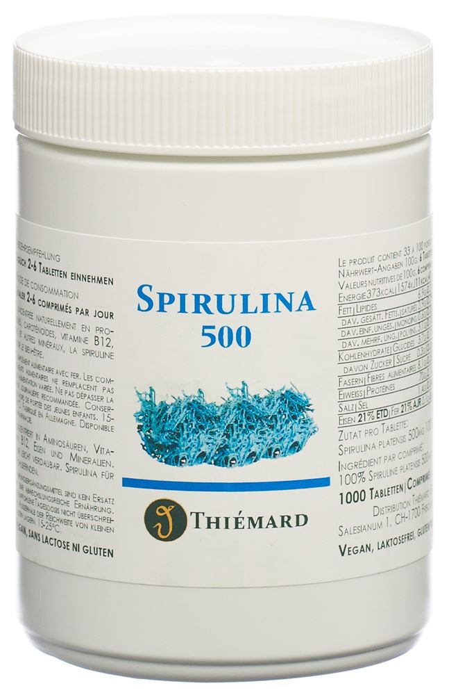 Thiémard Spiruline 500 mg, image principale