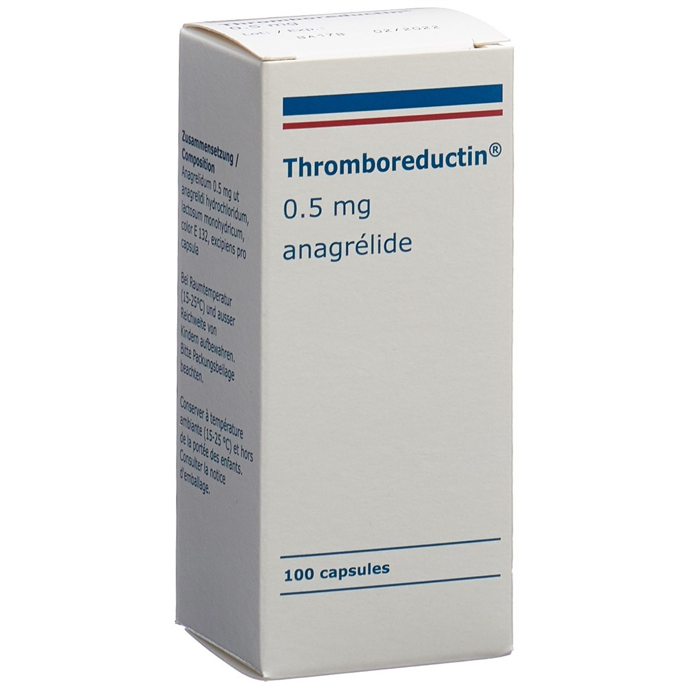 THROMBOREDUCTIN caps 0.5 mg bte 100 pce, image 2 sur 2