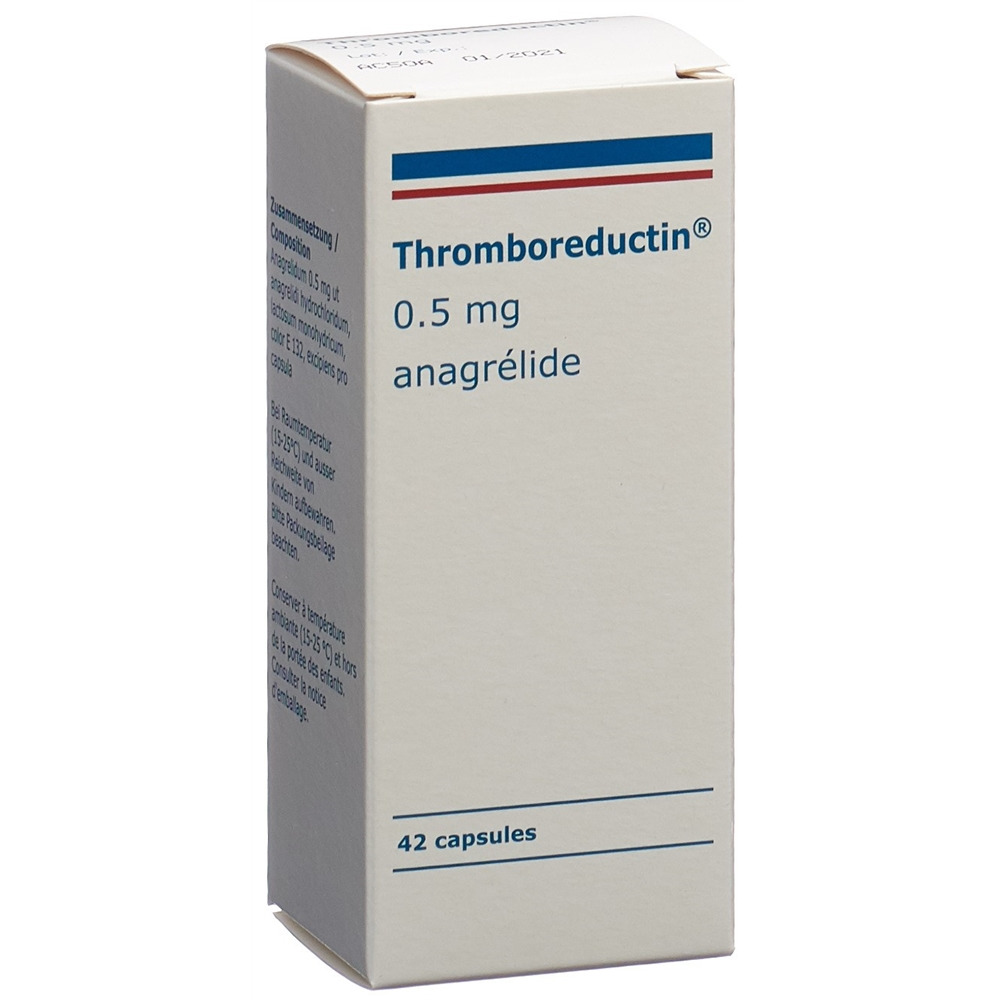 THROMBOREDUCTIN caps 0.5 mg bte 42 pce, image 2 sur 2