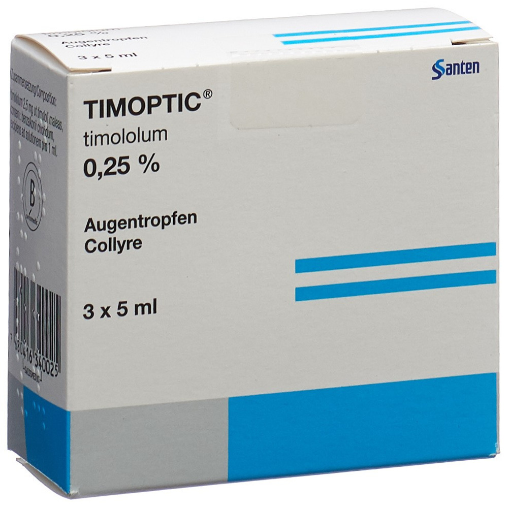 TIMOPTIC Gtt Opht 0.25 % Fl 5 ml, Bild 2 von 2