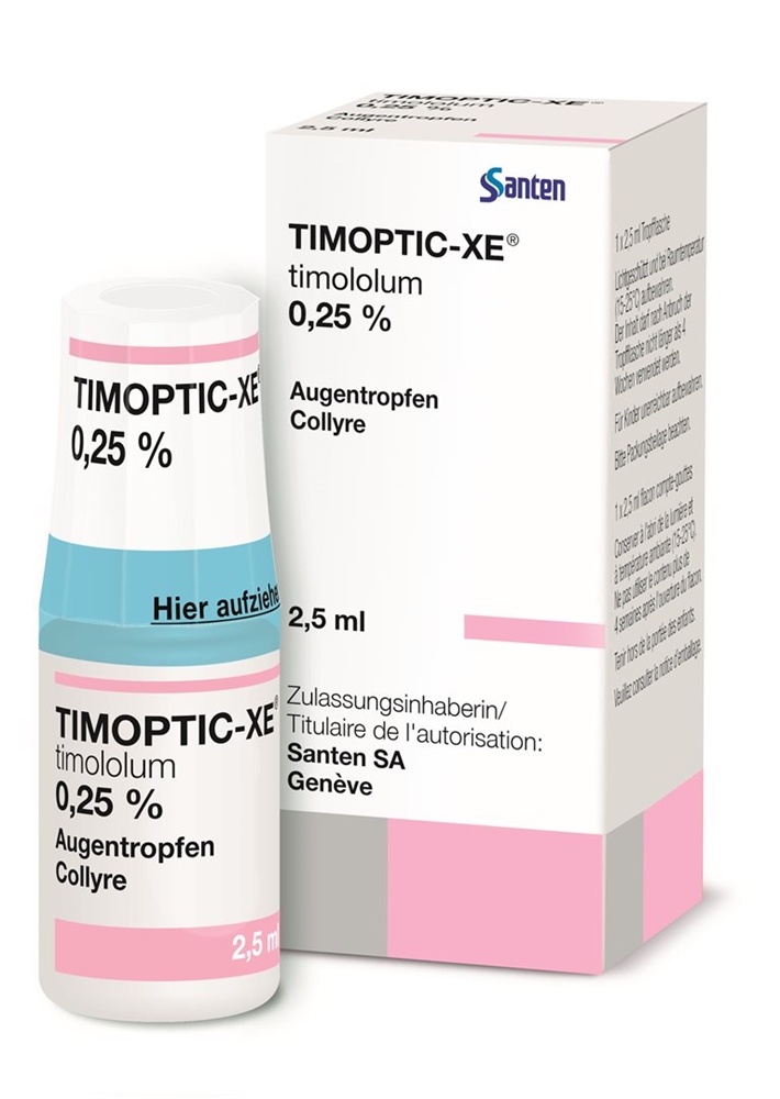 TIMOPTIC Gtt Opht 0.25 % Fl 2.5 ml, Bild 2 von 2