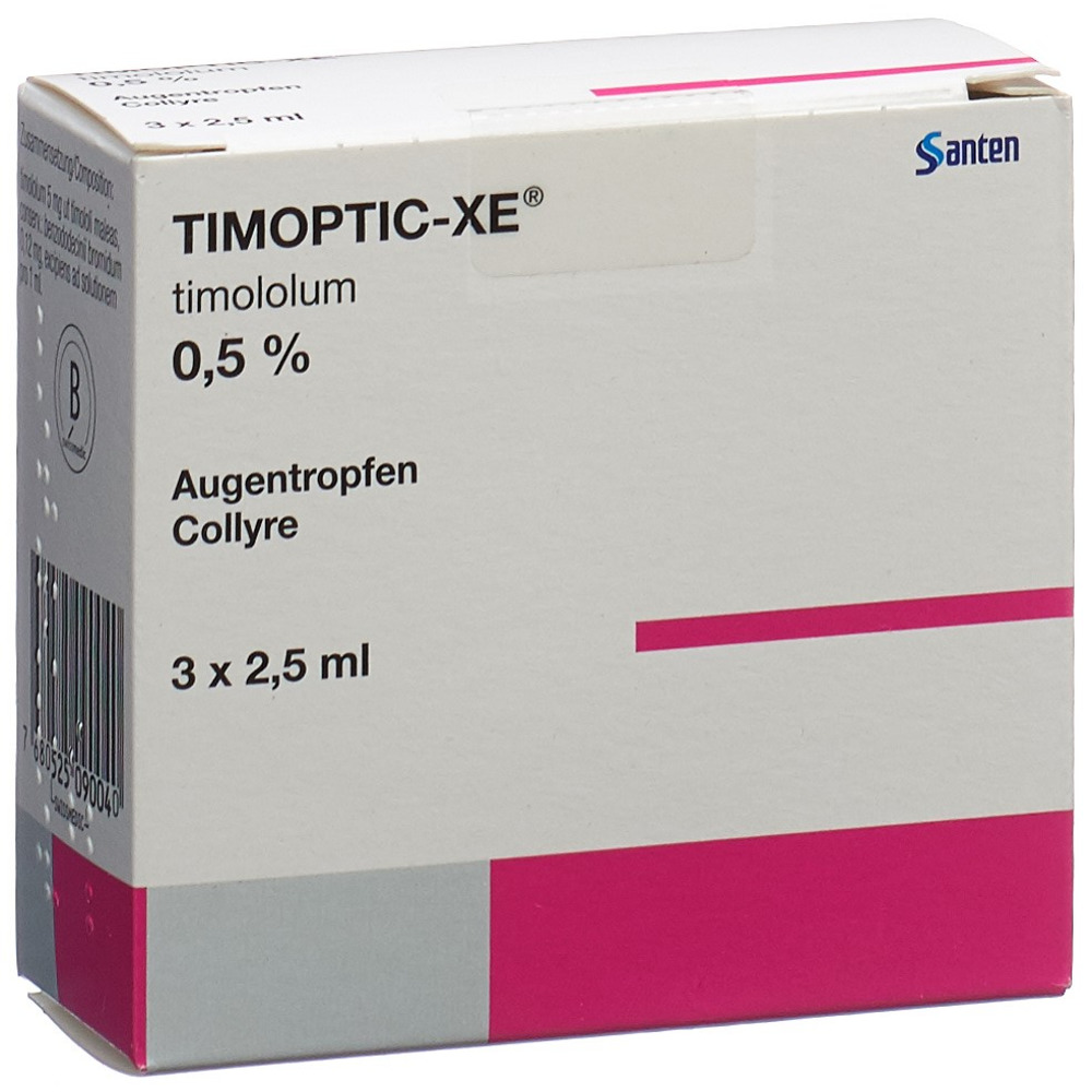 TIMOPTIC Gtt Opht 0.5 % Fl 2.5 ml, Bild 2 von 2