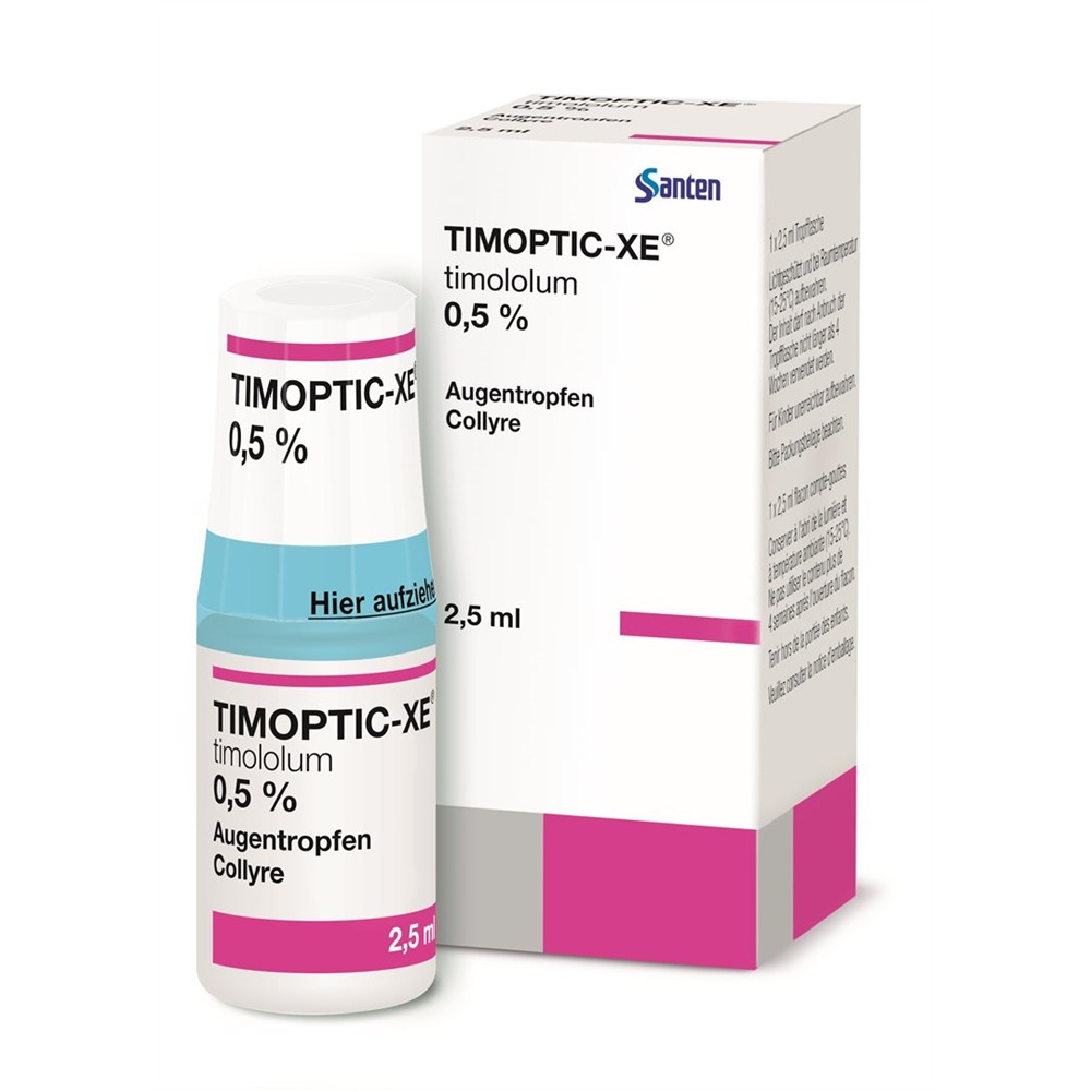 TIMOPTIC Gtt Opht 0.5 % Fl 2.5 ml, Hauptbild