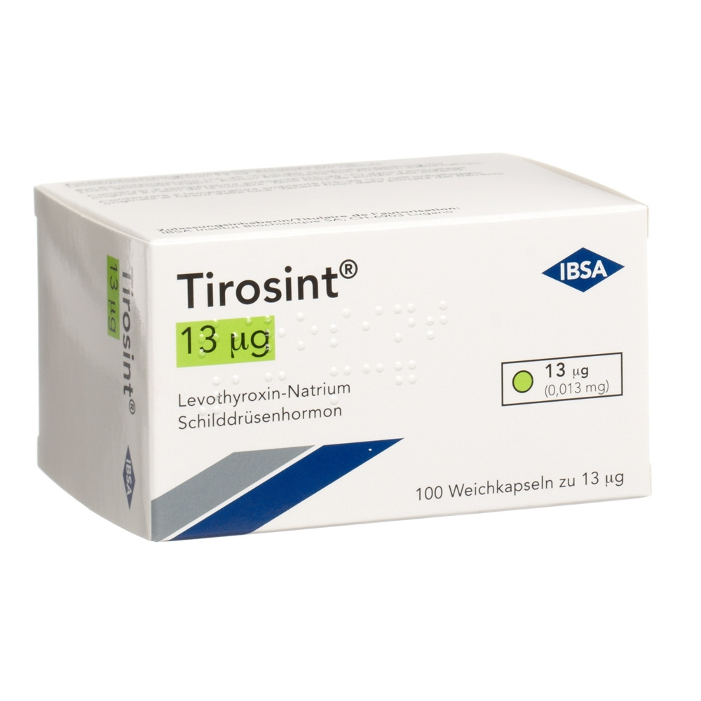 TIROSINT caps moll 13 mcg blist 100 pce, image principale