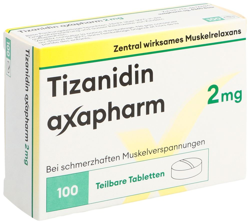 TIZANIDIN axapharm 2 mg, Hauptbild