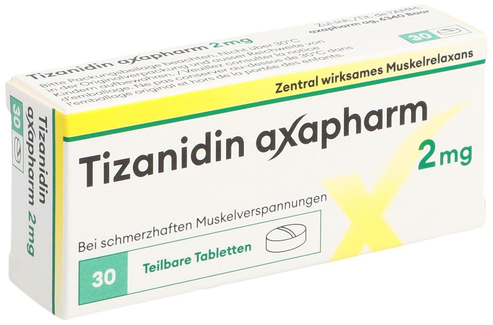 TIZANIDIN axapharm 2 mg, Hauptbild