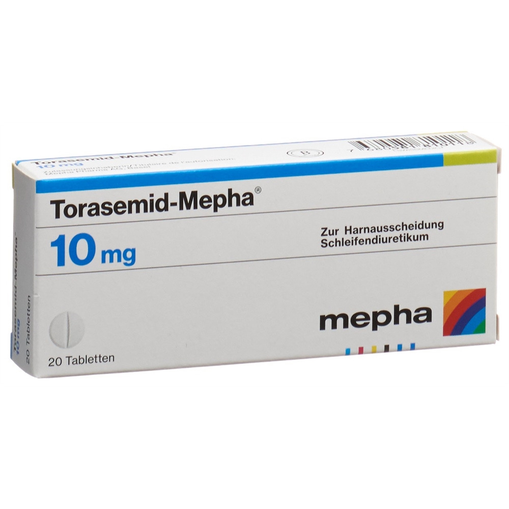TORASEMIDE Mepha 10 mg, Hauptbild