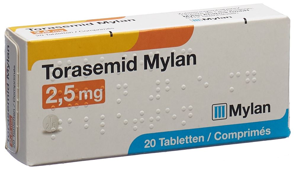 TORASEMIDE Mylan 2.5 mg, Hauptbild