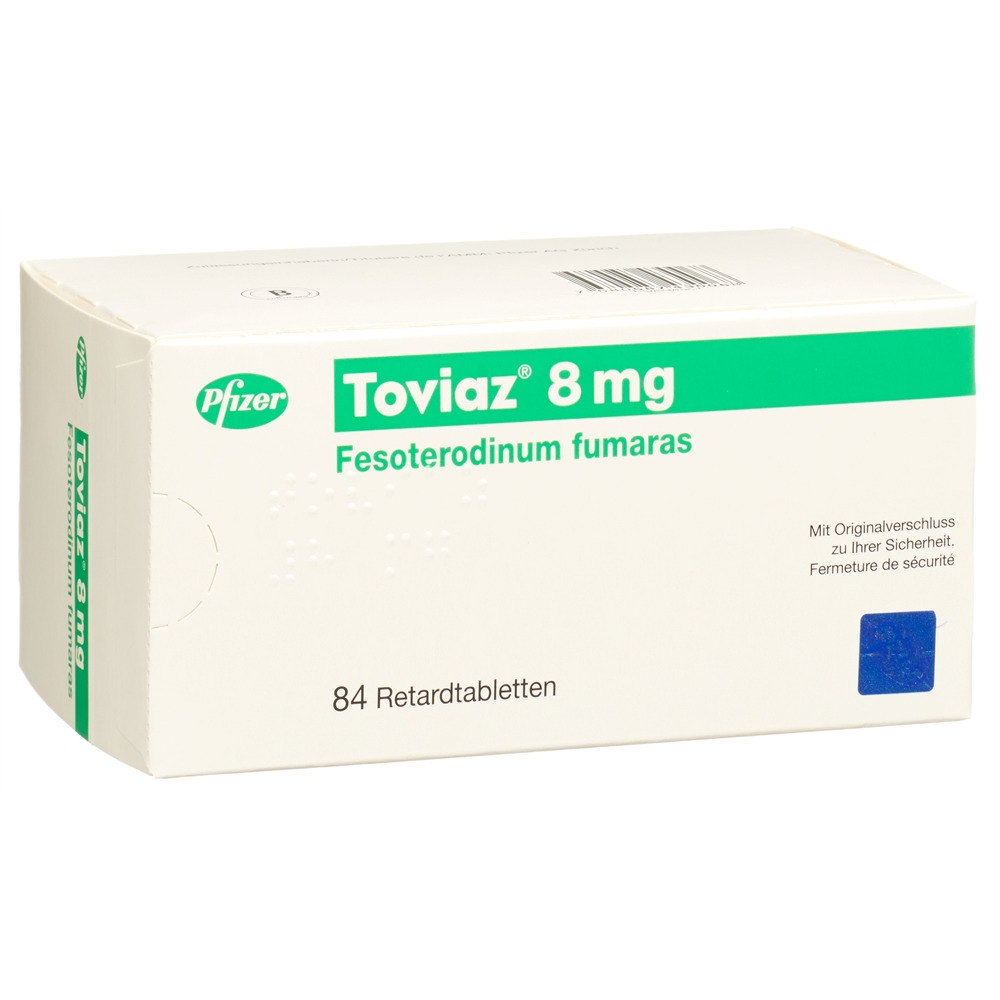 Toviaz cpr ret 8 mg blist 84 pce, image principale