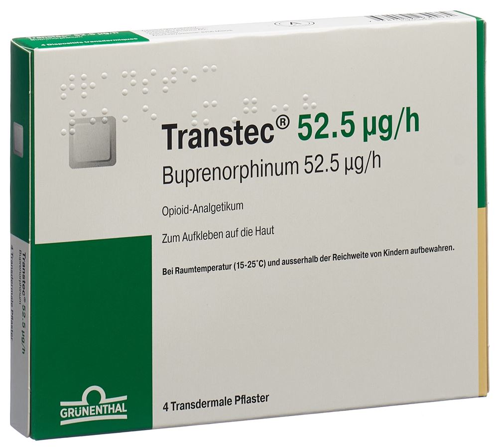 TRANSTEC Matrixpfl 52.5 mcg/h Btl 4 Stk, Hauptbild