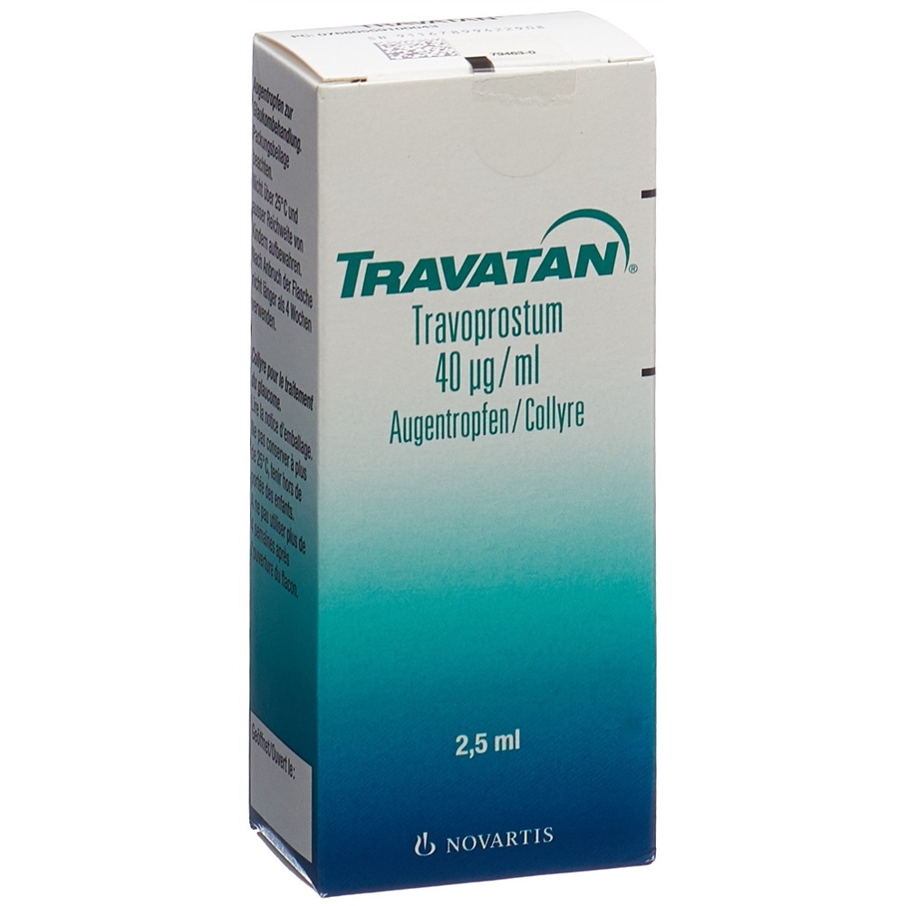 TRAVATAN Gtt Opht 40 mcg/ml Fl 2.5 ml, Hauptbild