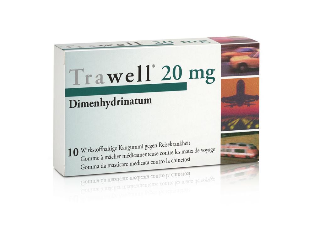 TRAWELL chewing gums dragées 20 mg