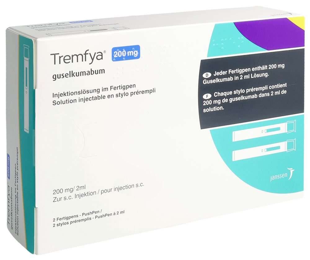 TREMFYA Inj Lös 200 mg/2ml Fertigpen Fertpen 2 ml, Hauptbild