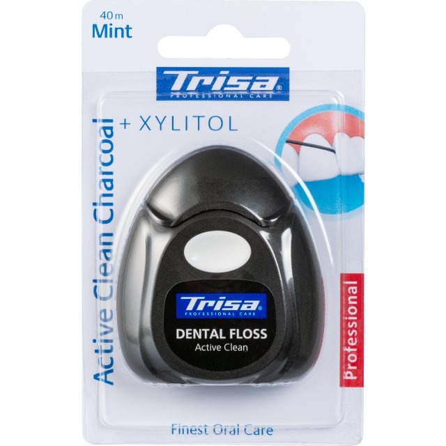 TRISA fil dentaire Active Clean Charcoal, image principale