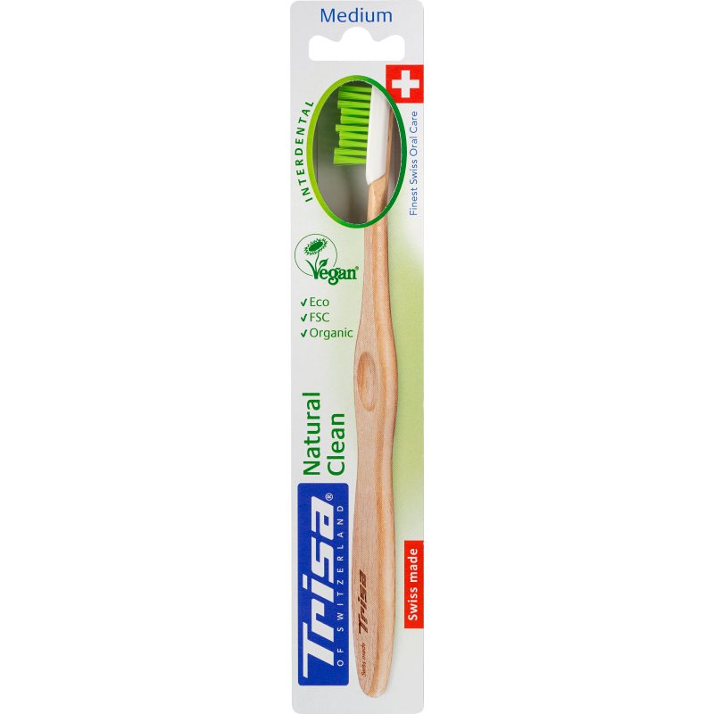 TRISA Natural Clean brosse à dents en bois, image principale
