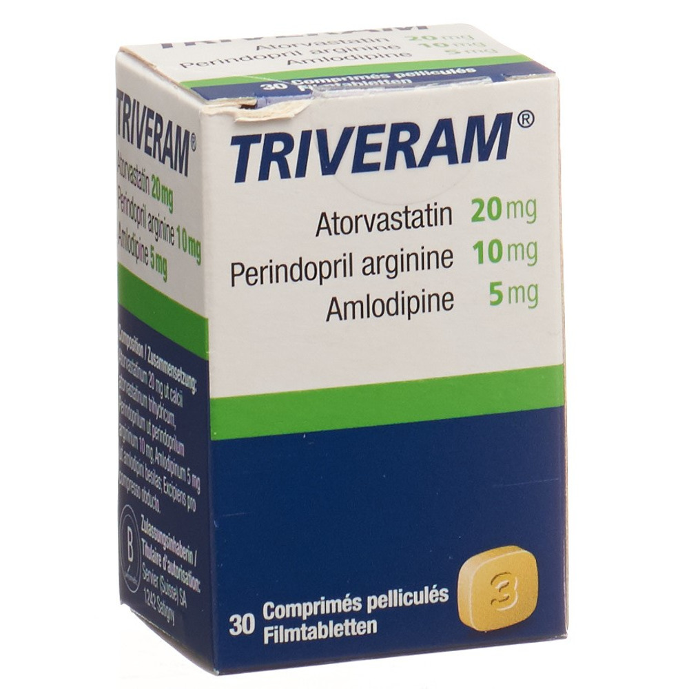 TRIVERAM Filmtabl 20 mg/10 mg/5 mg Ds 30 Stk, Hauptbild