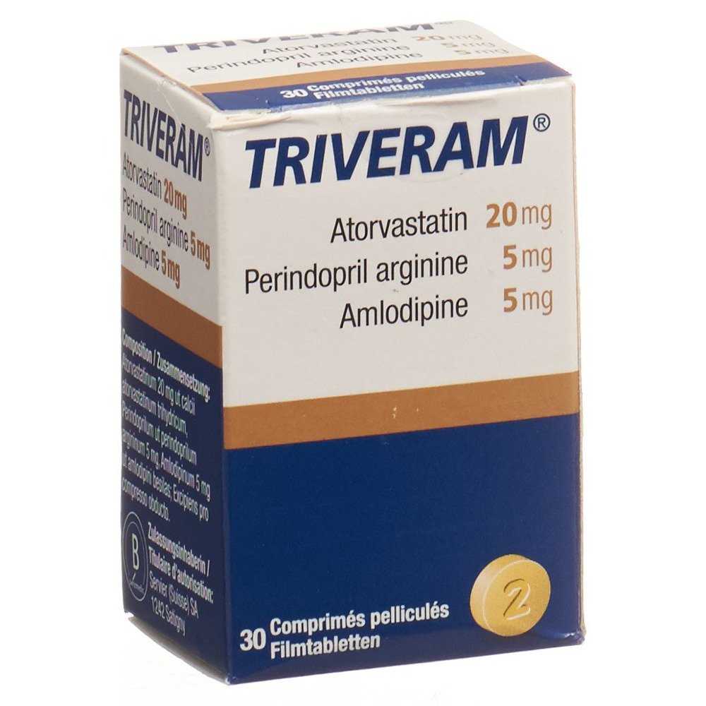 TRIVERAM Filmtabl 20 mg/5 mg/5 mg Ds 30 Stk, Hauptbild