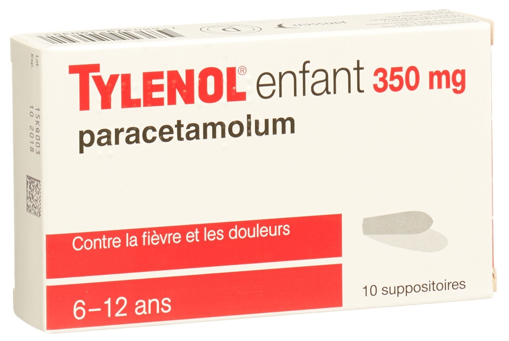 Tylenol enfants 350 mg, image 2 sur 2