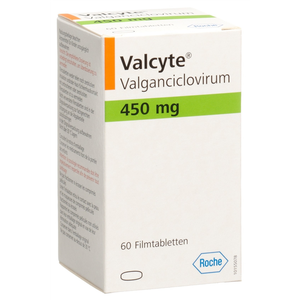 Valcyte Rdy VALCYTE Filmtabl 450 mg Ds 60 Stk | Sun Store Apotheke
