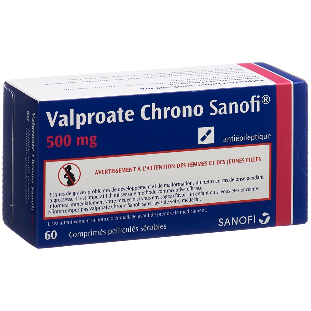 VALPROATE CHRONO Sanofi 500 mg, image 2 sur 2