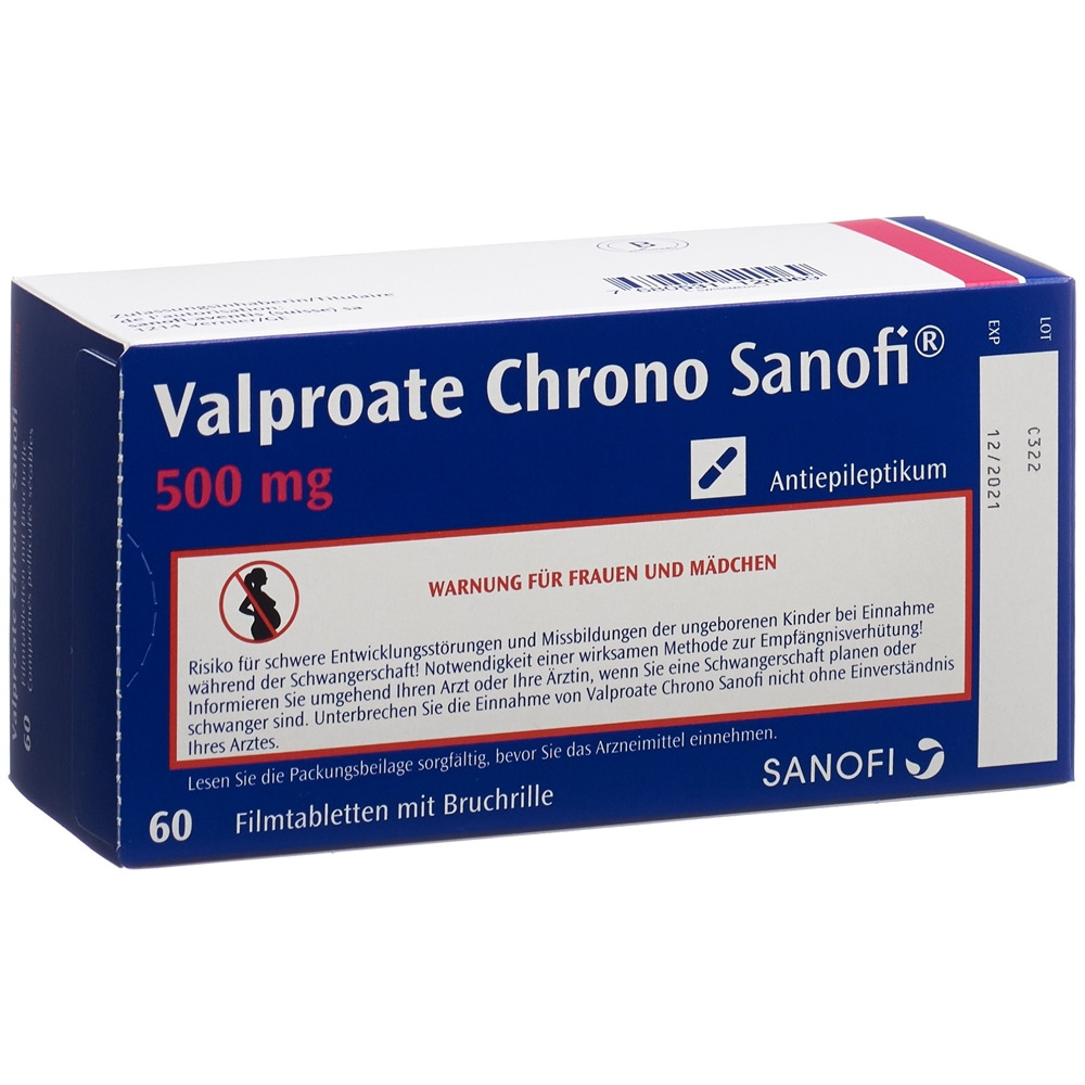 VALPROATE CHRONO Sanofi 500 mg, image principale