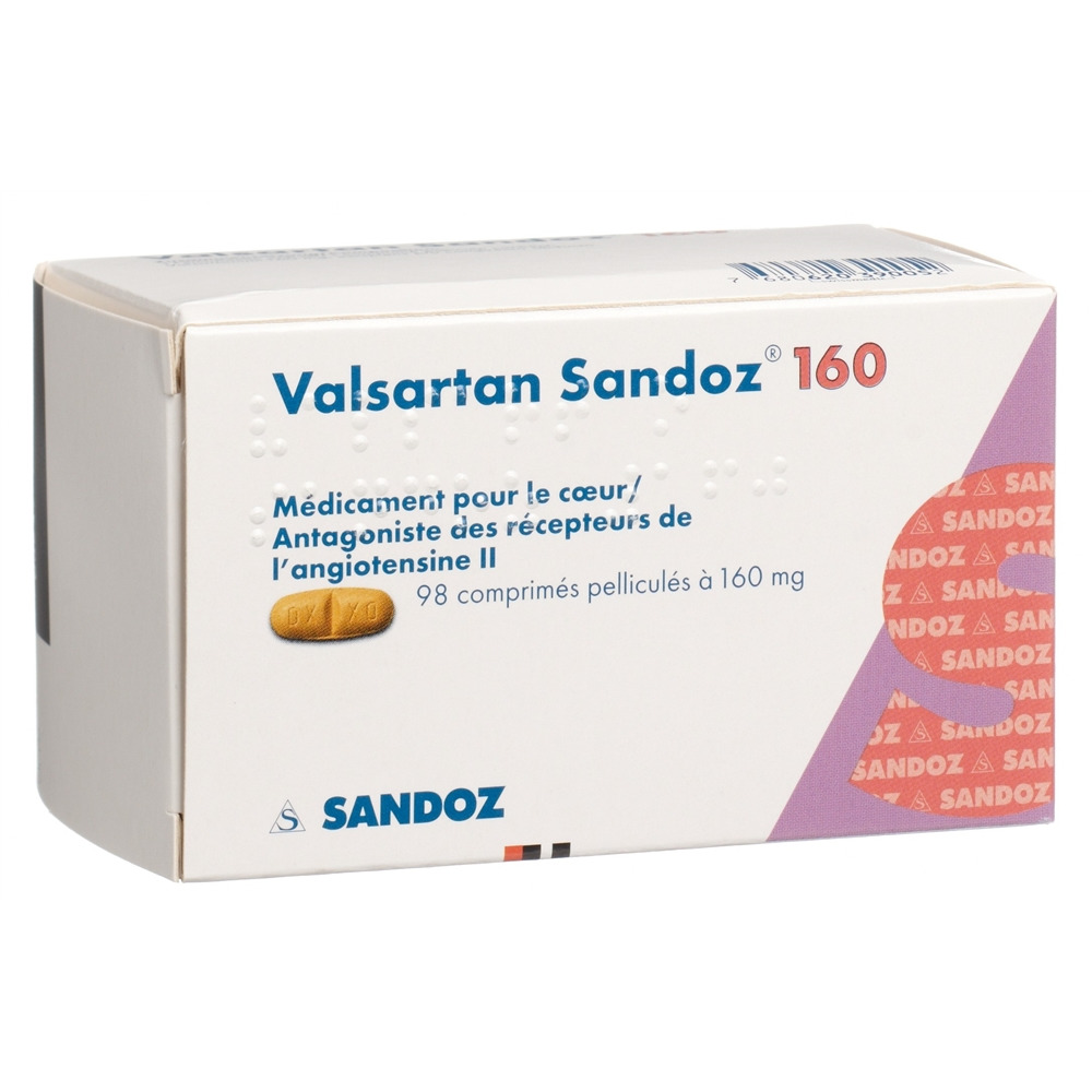 VALSARTAN Sandoz 160 mg, image 2 sur 2